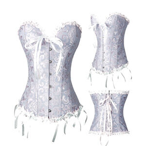 White Modern Corset Selvedge Shaper Fairycore Lingerie XL